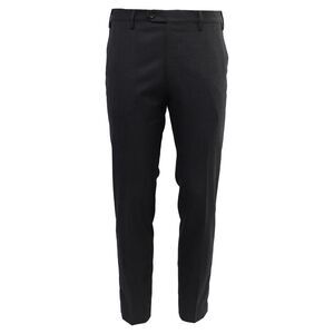 Mr. P. Slim-Fit Trousers in Black Wool